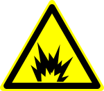 Hazard Warning Sign Explosion